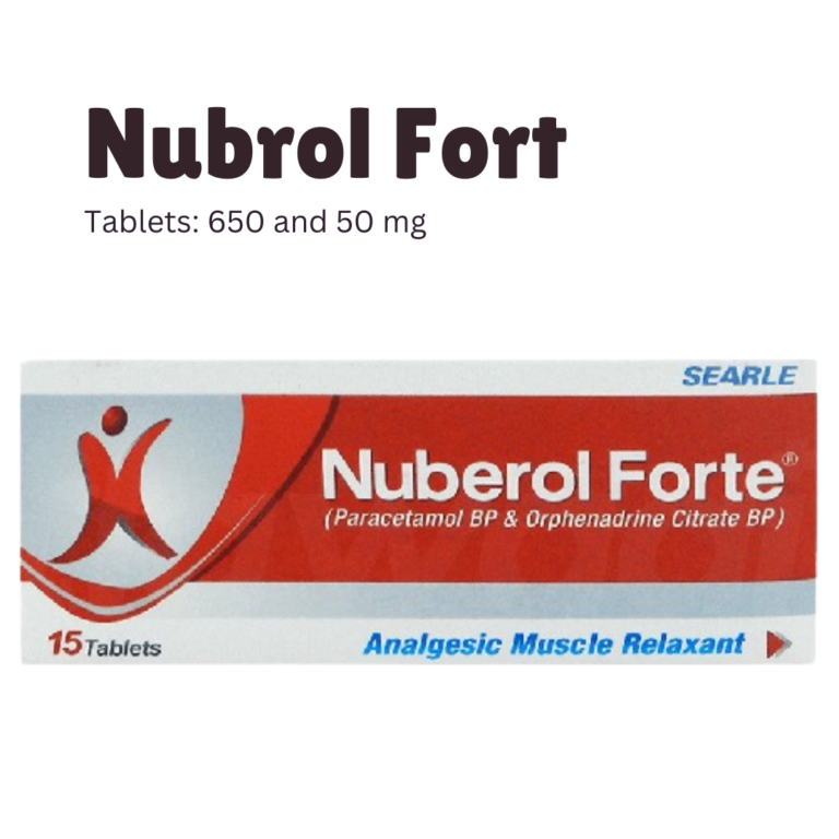 Nuberol Forte Tablets 650 and 50 mg